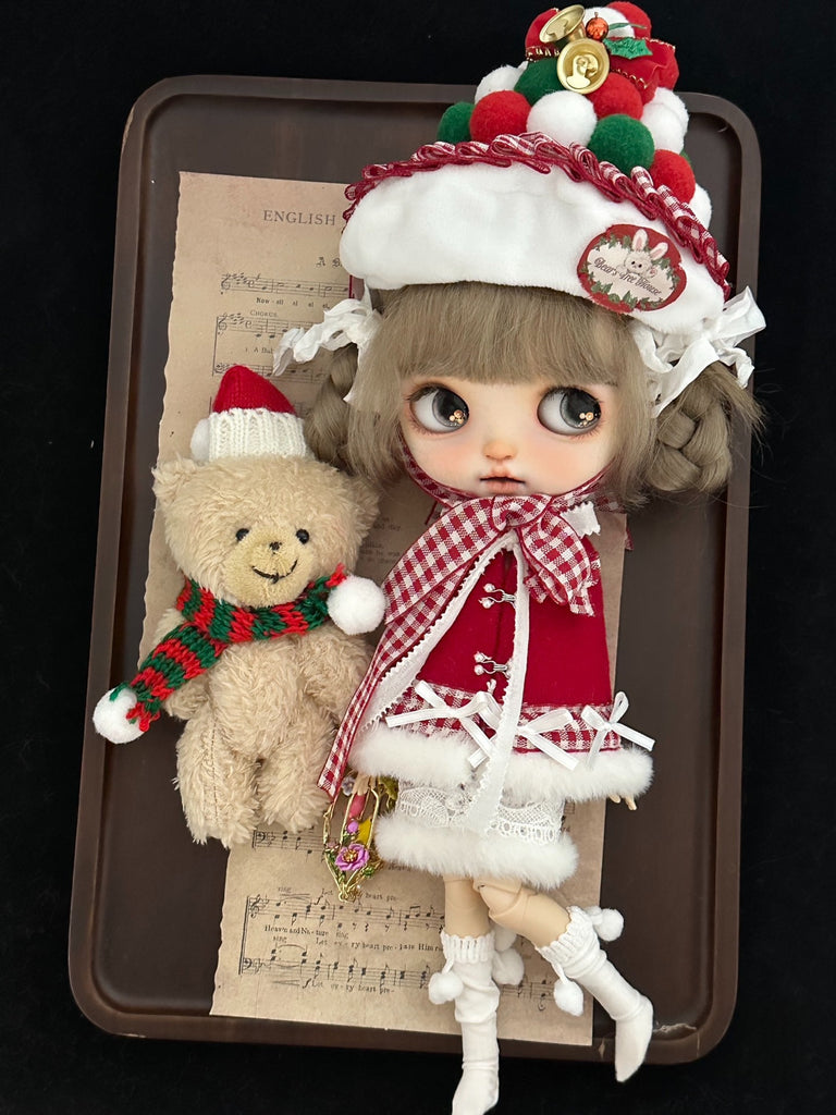 Blythe Outfit Christmas Clothes for Blythes Doll ob24 ob22 ,1/6 Bjd Doll Clothes