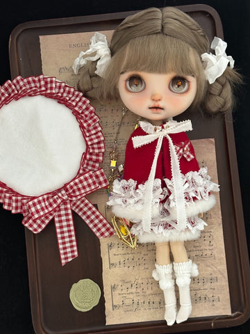 Blythe Outfit Christmas Clothes for Blythes Doll ob24 ob22 ,1/6 Bjd Doll Clothes