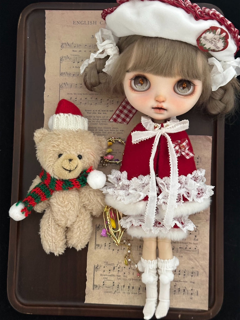 Blythe Outfit Christmas Clothes for Blythes Doll ob24 ob22 ,1/6 Bjd Doll Clothes