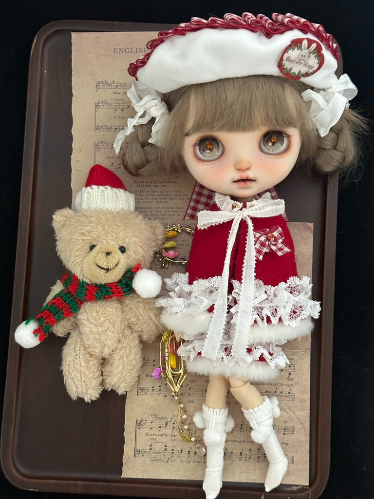 Blythe Outfit Christmas Clothes for Blythes Doll ob24 ob22 ,1/6 Bjd Doll Clothes