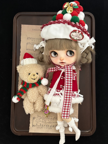 Blythe Outfit Christmas Clothes for Blythes Doll ob24 ob22 ,1/6 Bjd Doll Clothes