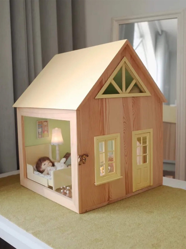 wooden dollhouse